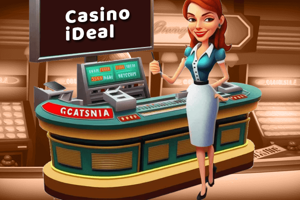 Casino cashier illustratie