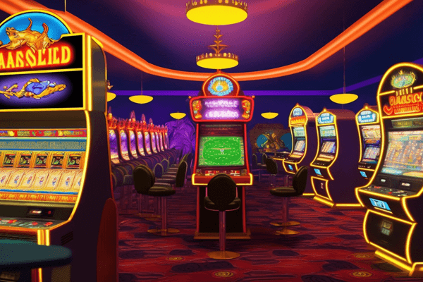 illustratie casino omgeving