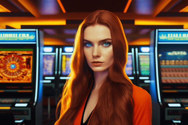 Hollandse vrouw in casino