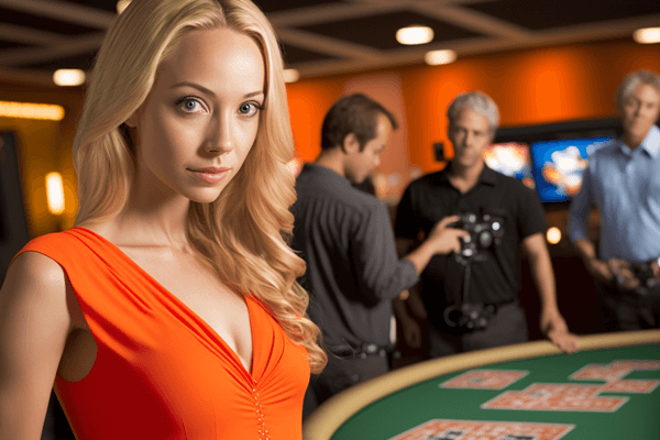vrouwelijke live casino host nederland